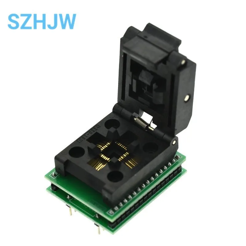 TQFP32 QFP32 TO DIP32 IC Programmer Adapter Chip Test Socket Burning Seat Integrated Circuits