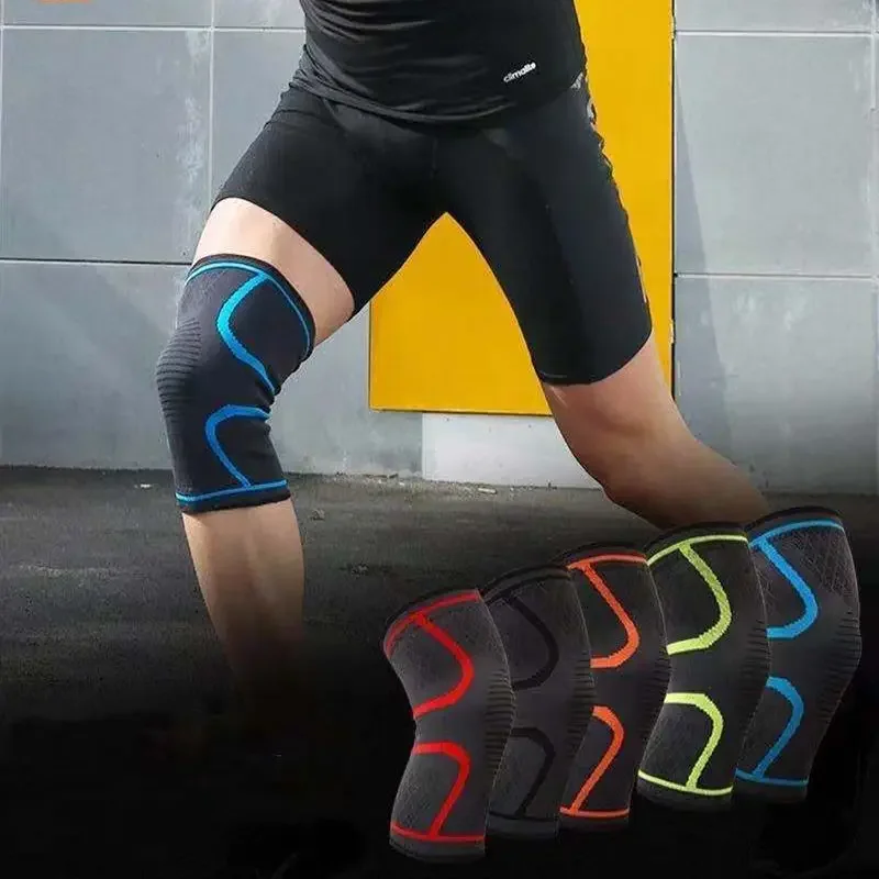 1PCS Fitness Running Cycling Knee Support Braces Elastic Nylon Sport Compression Knee Pad Sleeve for Basketball Volleyball