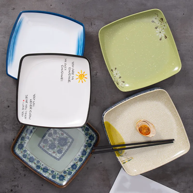 1PC Unbreakable Melamine Plates Fast Food Buffet Dinner Plates Home ...