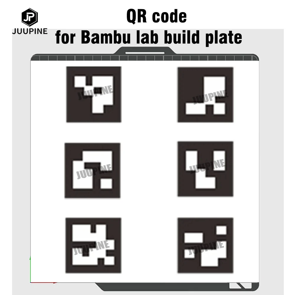 Bambulab X1 탄소 QR 코드 빌드 플레이트, Bambulab X1 스티커, 제 3 자 빌드 플레이트