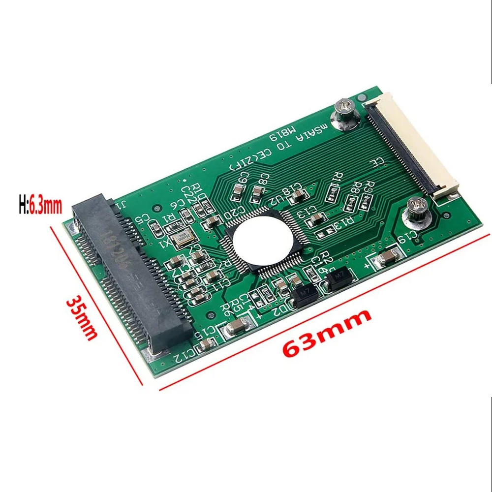 Mini Sata Msata Pci-E Ssd A 40Pin Scheda Convertitore Zif/Ce Da 1.8 Pollici Per Ipod Ipad Per Toshiba Per Hitachi Zif Hard Disk
