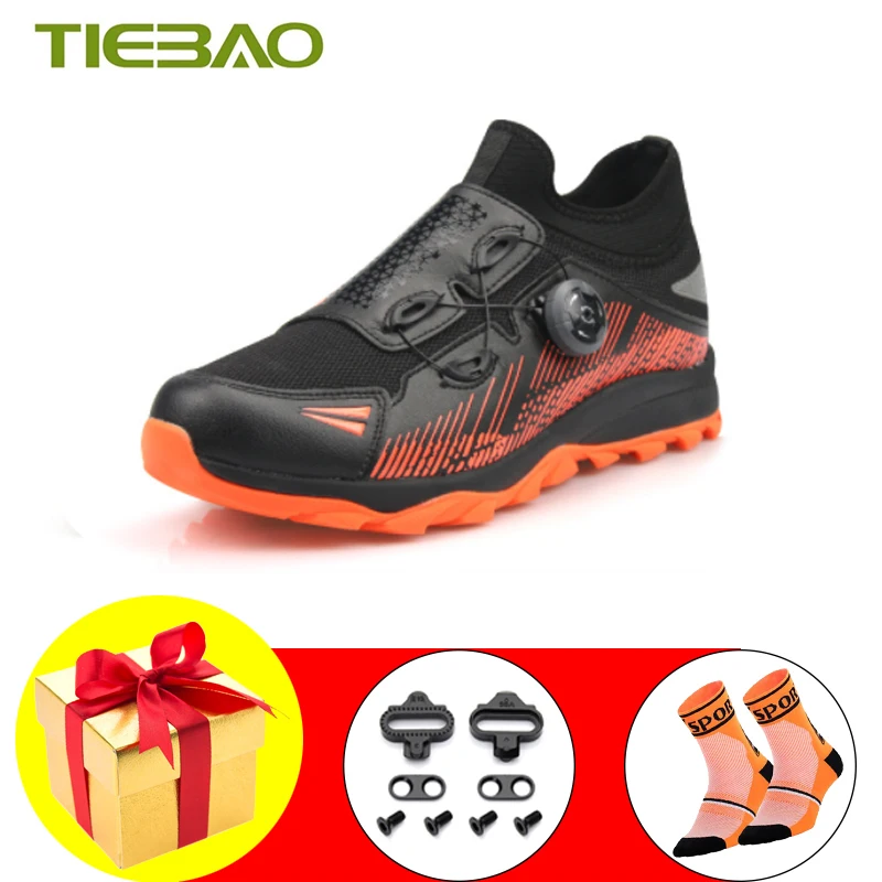 

Tiebao Zapatillas Ciclismo Mtb Cycling Shoes For Men Self-Locking Breathable Bicycle Riding Sneakers Non-Slip Racing Footwear