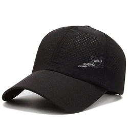 Unisex Quick-Dry Sun Hat: Adjustable Summer Sports & Fishing Cap (Black)