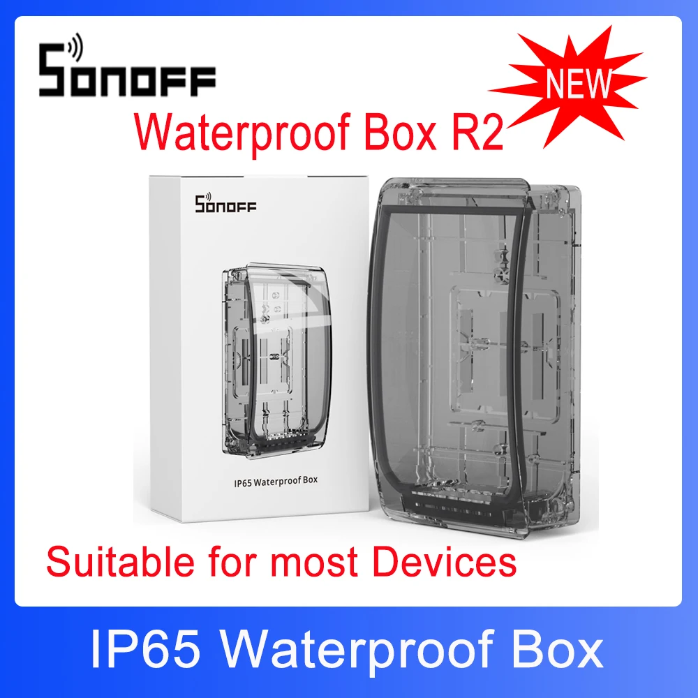 Sonoff Waterproof Box R2 Ip65 Antipolvere Antiurto Adatto Per Serie Th Elite/Pow Elite/Nspanel /Nspanel Pro/Tx /Basic /M5/T5