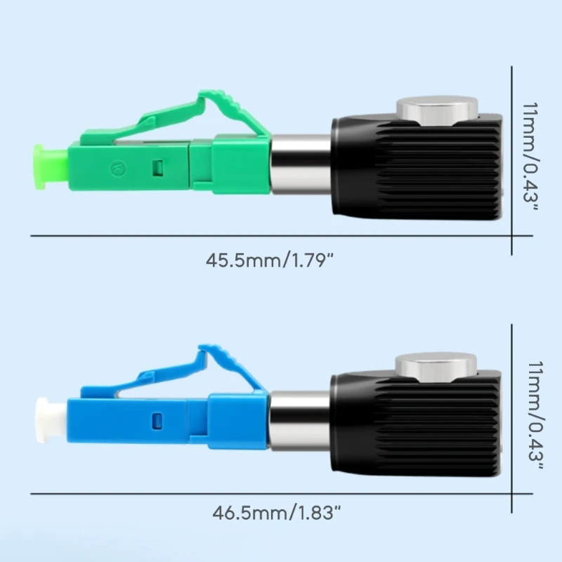 Conectores ópticos APC/UPC, adaptador temporal de brida de fibra desnuda Circular OTDR, conectores de acoplador de fibra de prueba, reemplazo - Imagen 6