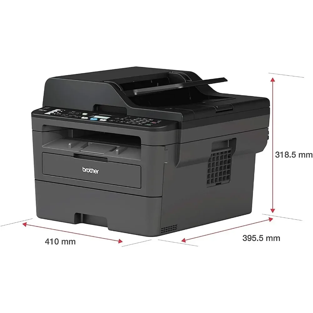 Compact Wireless Monochrome Laser All-in-One Printer-Print Copy Scan Fax-Mobile Printing Auto Duplex Printing