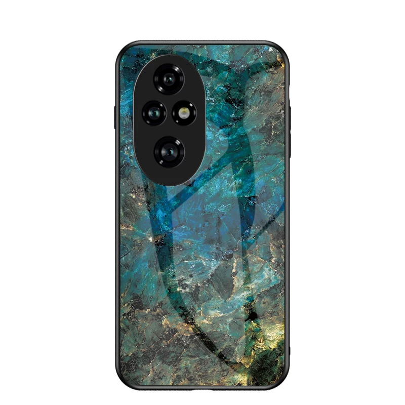 Elegant Marbling Tempered Glass Phone Case with Premium Protection