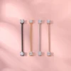 AOEDEJ 14G Rose Gold Color Helix Piercing Earring Industrial Barbell Ring Women Crystal Long Earring Ear Piercing Gift Jewelry 3