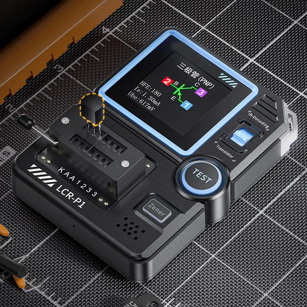 LCR-P1 Transistor Tester Multifunction Diode Triode Capacitance Resistance Meter LCR Meter NPN PNP MOSFET IR Tester transistor tester