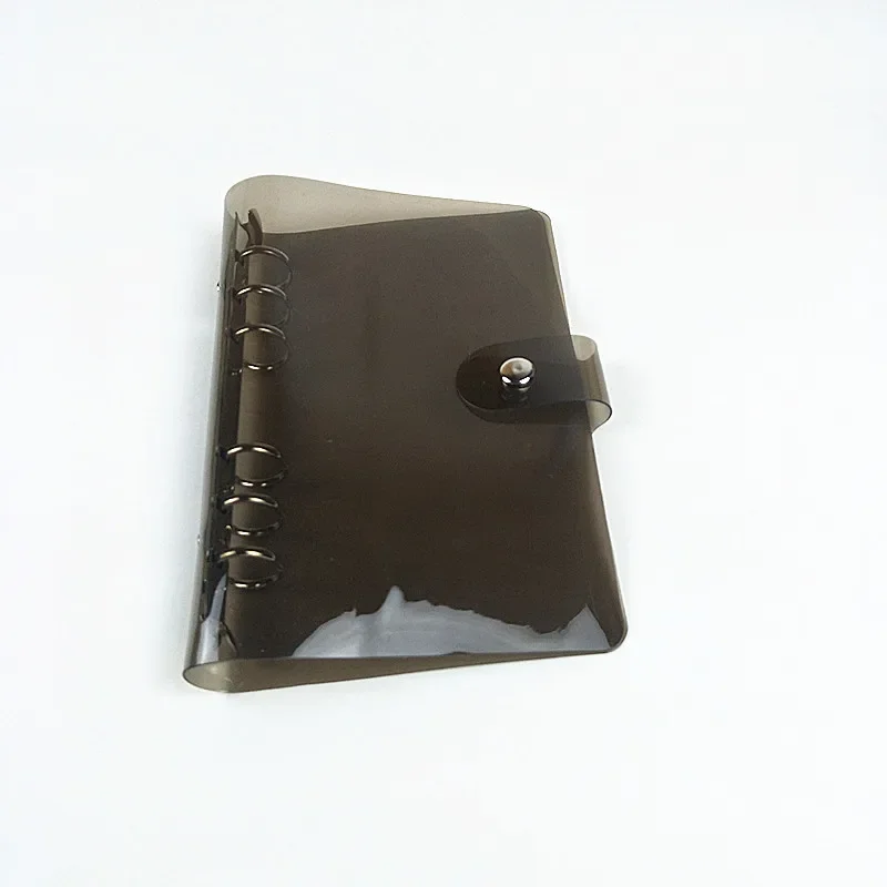 1PC Popular Transparent Black A5 A6 A7 Plastic Binder PVC Multifunctional Handbook Schedule Office Supplies File Organizer file folder,file holder,document storage bag
