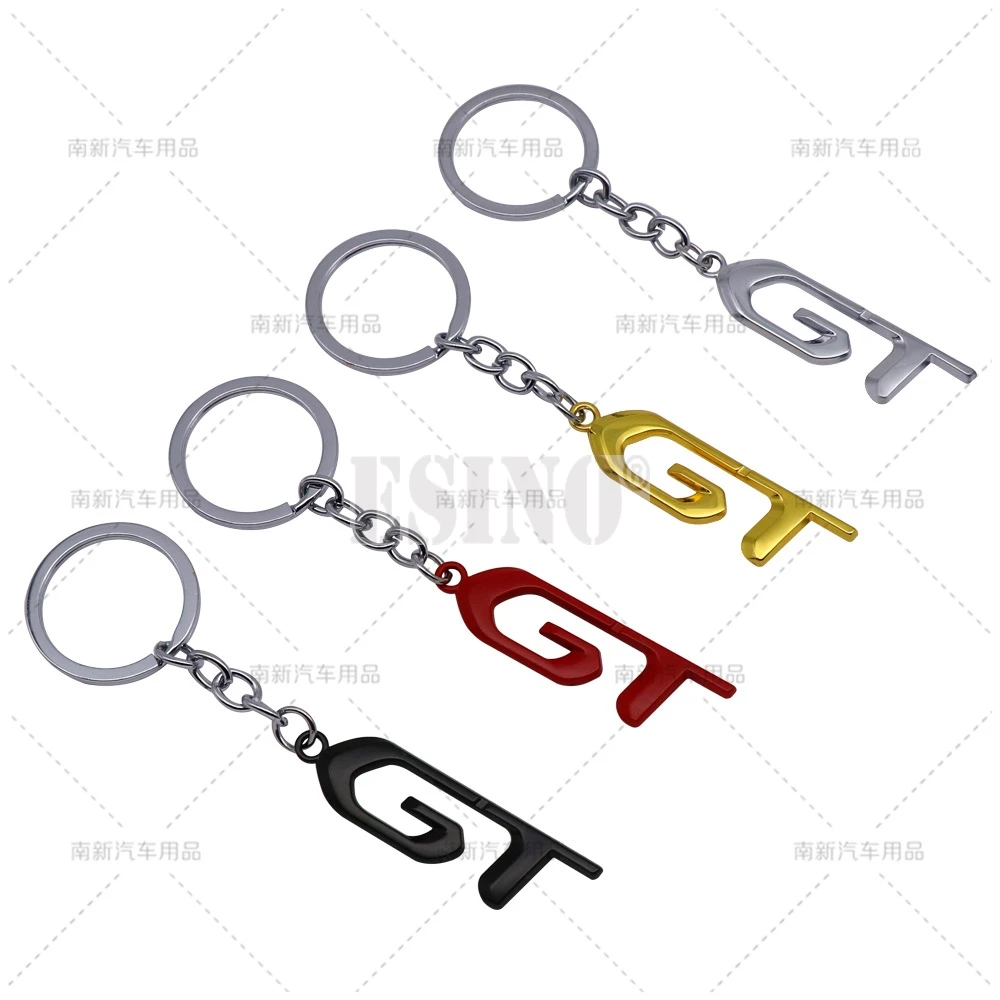 푸조용 자동차 스타일링 3D 금속 아연 합금 GT 키 체인, 푸조 GT RCZ 206 307 308 408 508 3008 4008 5008