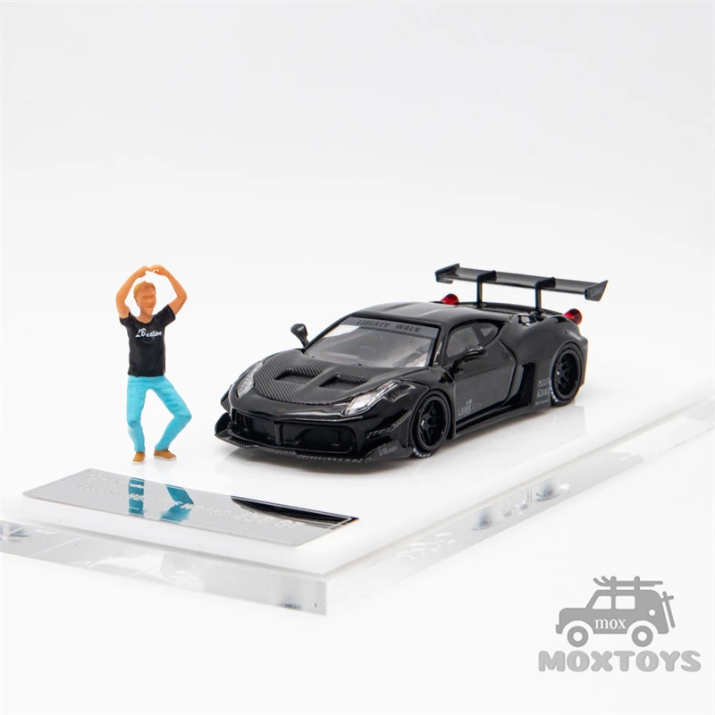 ミニカー LBWK SILHOUETTE WORKS 458 GT 1/64 Ferrari 458 GT LBWK Silhouette Works, Orange/Carbon Fiber 1