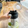 750-2000ml Large Capacity Glass Water Bottle Transparent Milk Juice Cup Outdoor Portable Leakproof Drinkware Tea Water Bottle 6