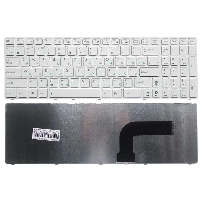Tastiera Italiana Per Notebook ASUS - Nuova New Net, Layout ITA QWERTY, Senza Frame - Compatibile Con N73JG, K54HR, X55A E Altri - 2