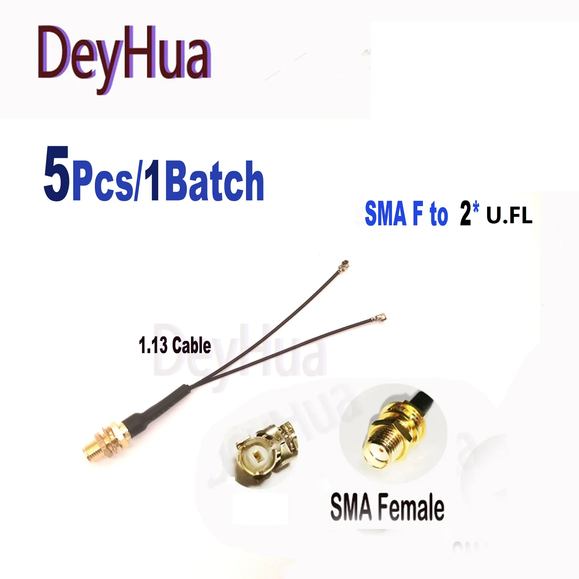 Câble Antenne SMA F UFL FPV VTX VRX 15-50cm