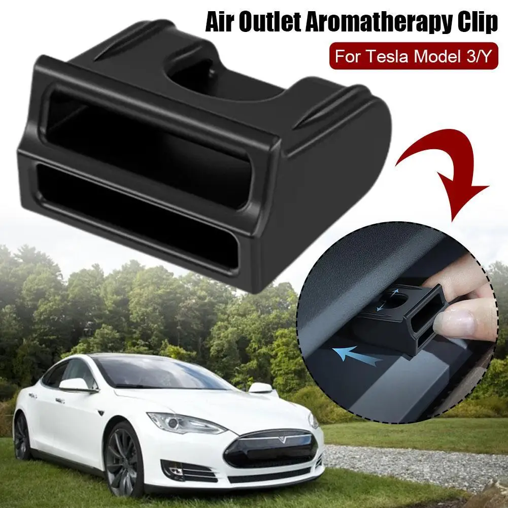 2Pcs Air Outlet Aromatherapy Clip for Tesla Model Y 3 Car Aromatherapy Clip Holder for Tesla Model3/Y Electric Car Interior