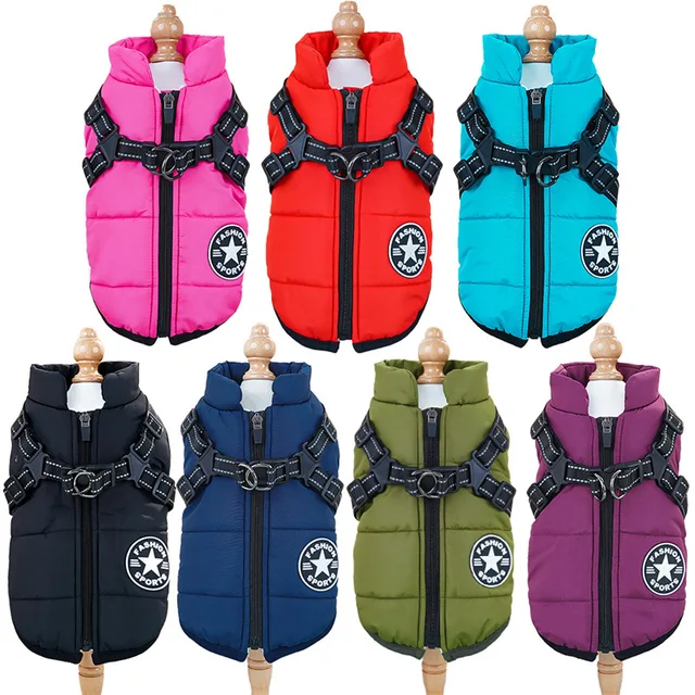 Thick and warm pet clothes, dog and cat cotton coats, winter chest and back, cat cotton vests, dog supplies Thick and warm pet clothes, dog and cat cotton coats, winter chest and back, cat cotton vests, dog supplies