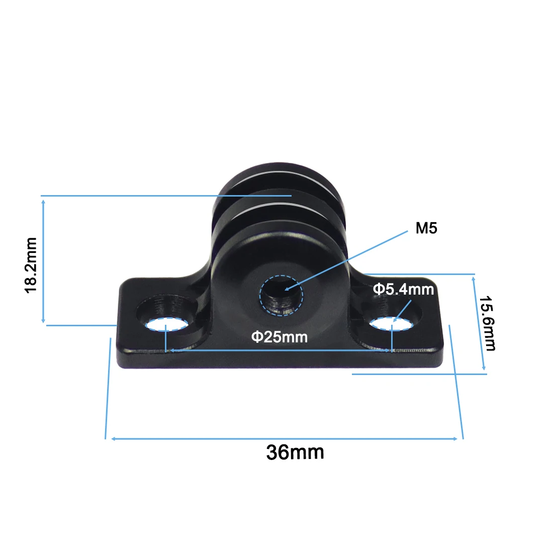 Universal Bicycle Computer and Camera Handlebar Mount Bracket