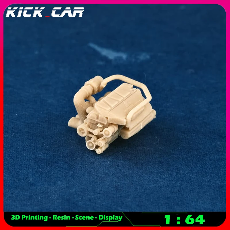 Kicarmod 1/64 Fahrzeug Motor Modell Auto Diorama Ungefärbtes Harz Garage Szene Reparatur Werkzeuge Dekoration Simulation Szene Spielzeug – Detail 29