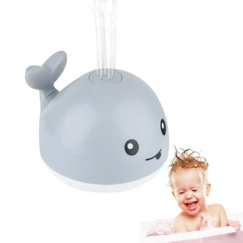 

Kids Baby Bath Toys Cute Cartoon Whale Floating Spraying Water Bath Toy Spout Spray Shower Bathing Swimming Bathroom Bathtub Toy