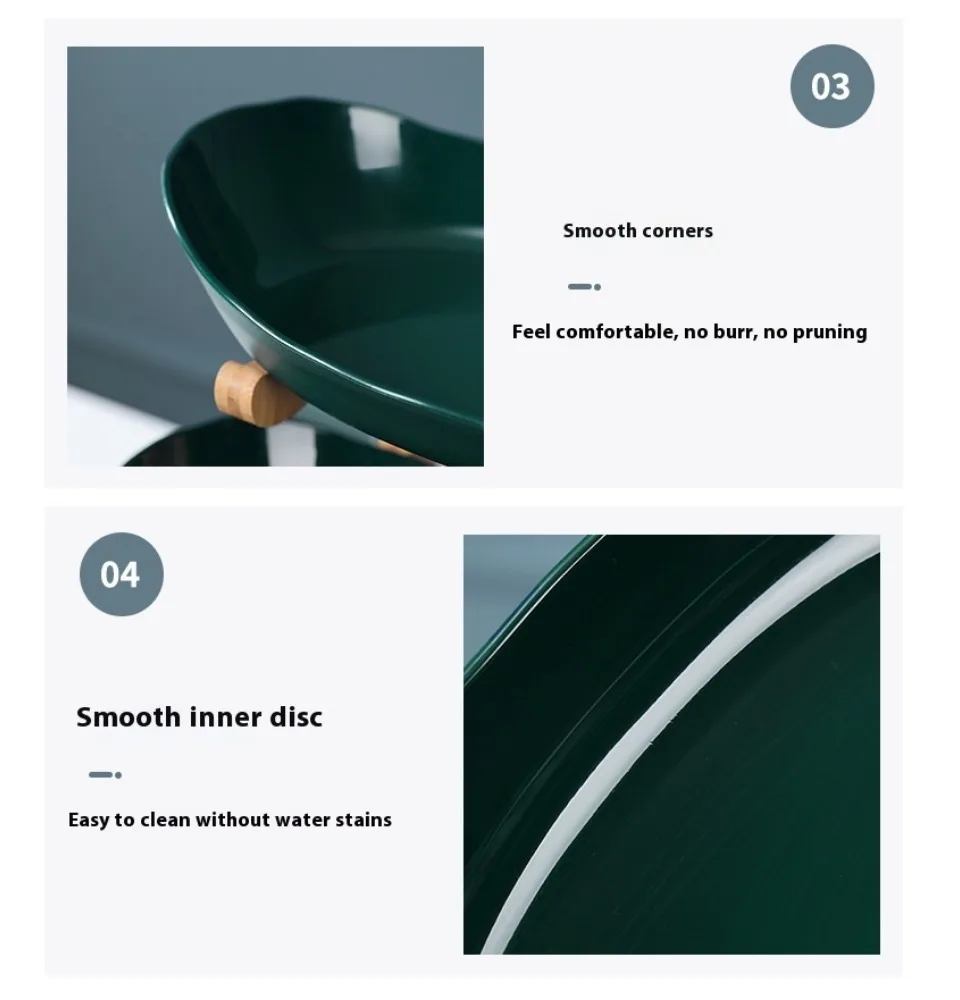 Three Layer Table Plates Dinnerware Snack Candy Cake Stand Salad Bowl