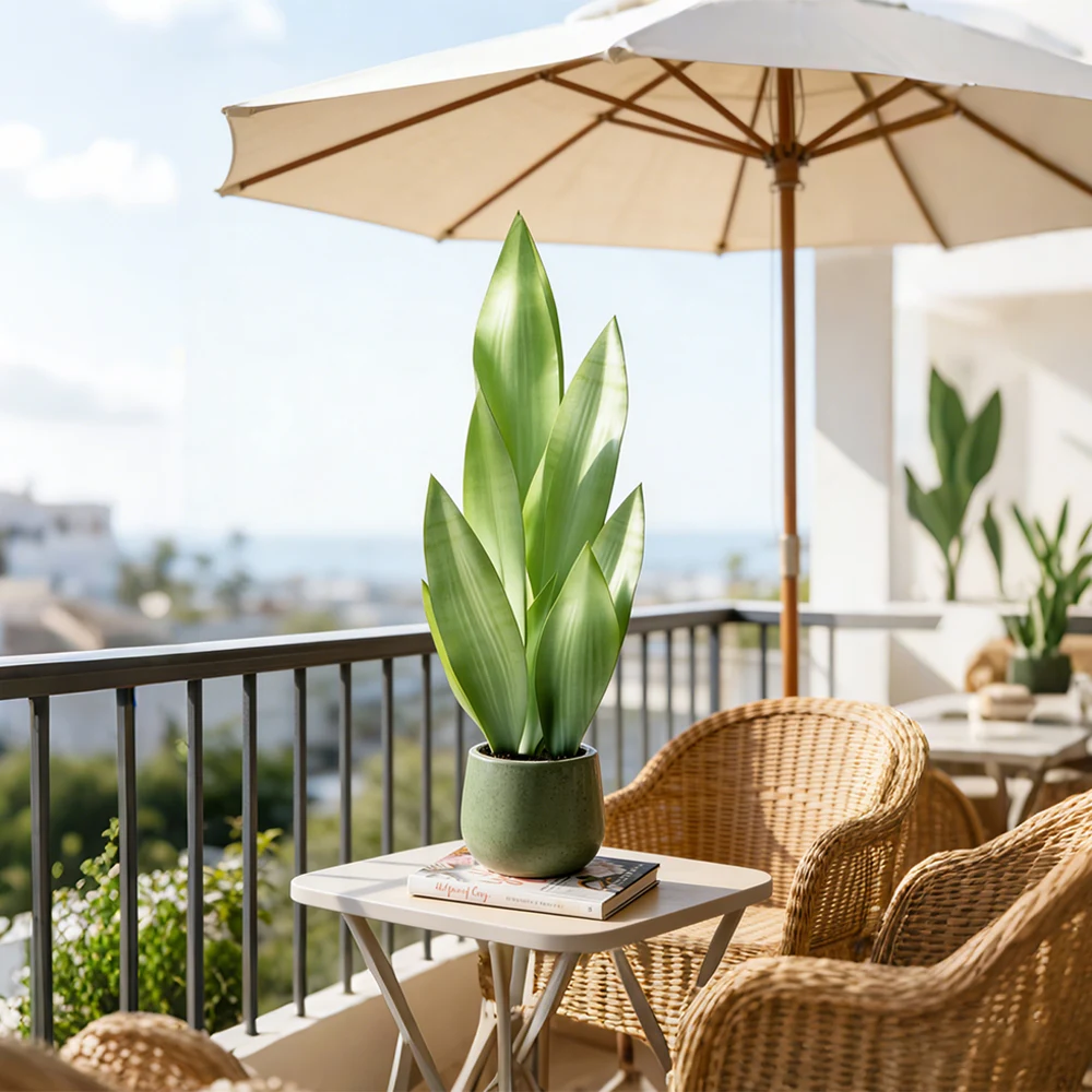 32/37cm Fake Snake Plants Artificial Tiger Piran Faux Succulents Plant Plastic Sansevieria For Home Balcony Office Gift Decor 6