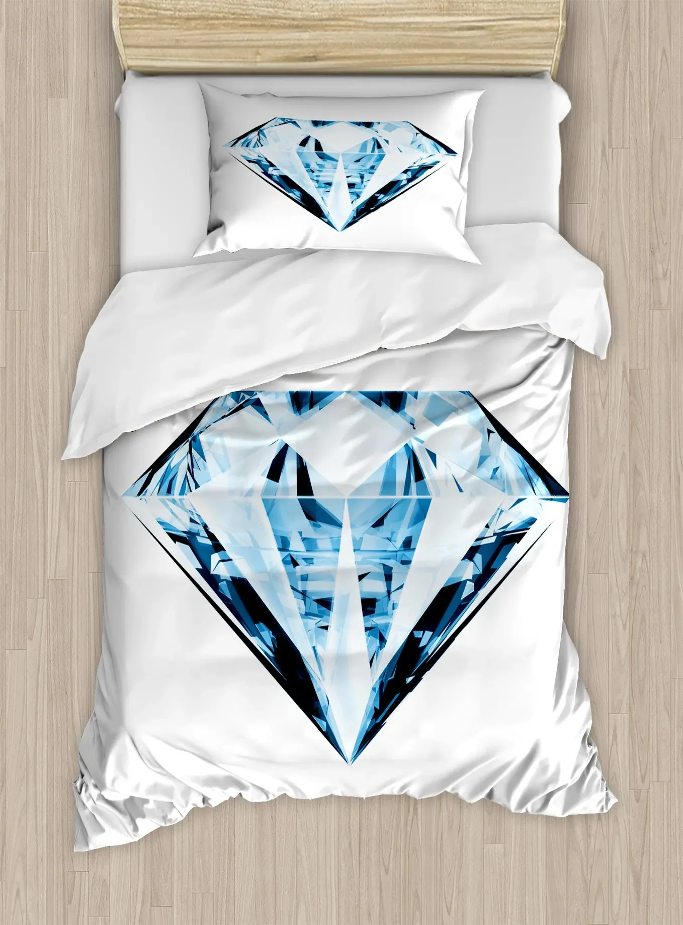 Silber Glitzer Bettbezug Set Queen Diamond Star Bettwäsche Set für Kinder Teenager Mädchen Zimmer Dekor Bling Party Thema Trösterbezug – Detail 24