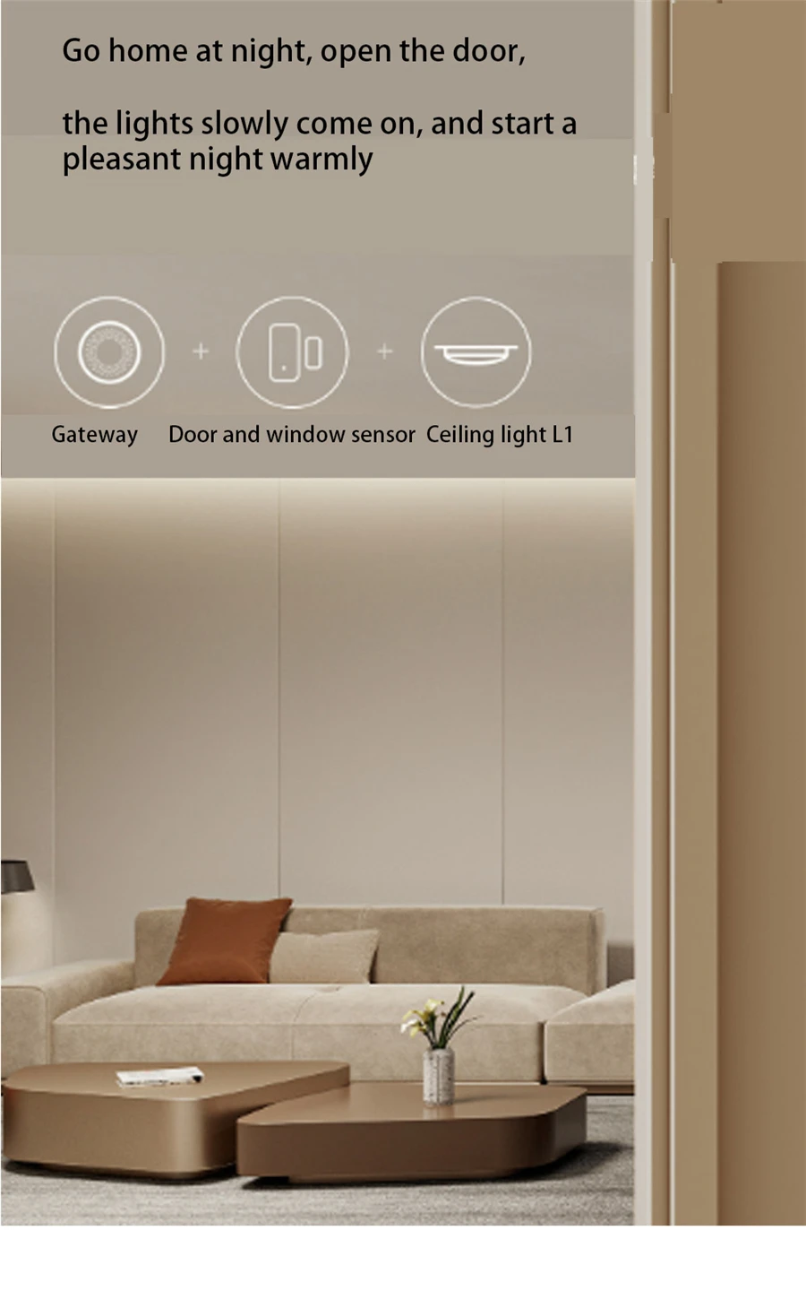 Original Ceiling Light L1-350 ZigBee 3.0 Color Temperature Bedroom Led Lamp Lig