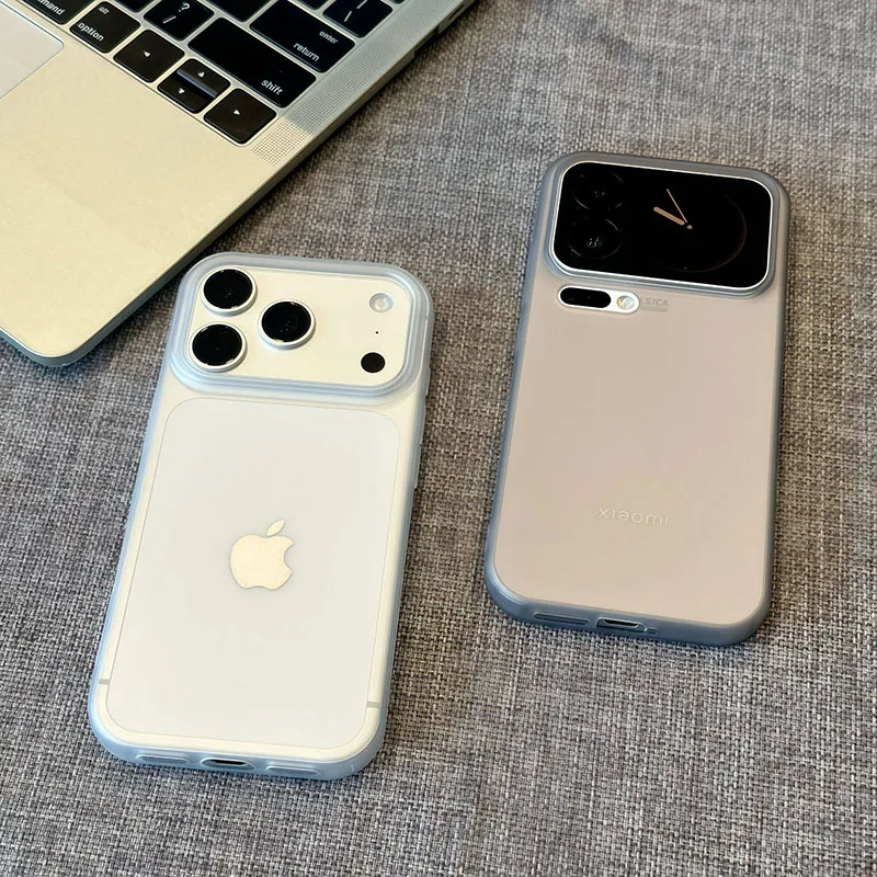 Matte Clear Case with Full Camera Protection and Soft TPU Back Cover