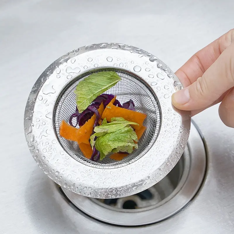 Stainless Steel Bathtub Hair Catcher Stopper Shower Drain Hole Filter Trap Kitchen Metal Sink Strainer Floor Drain Bathroom To T