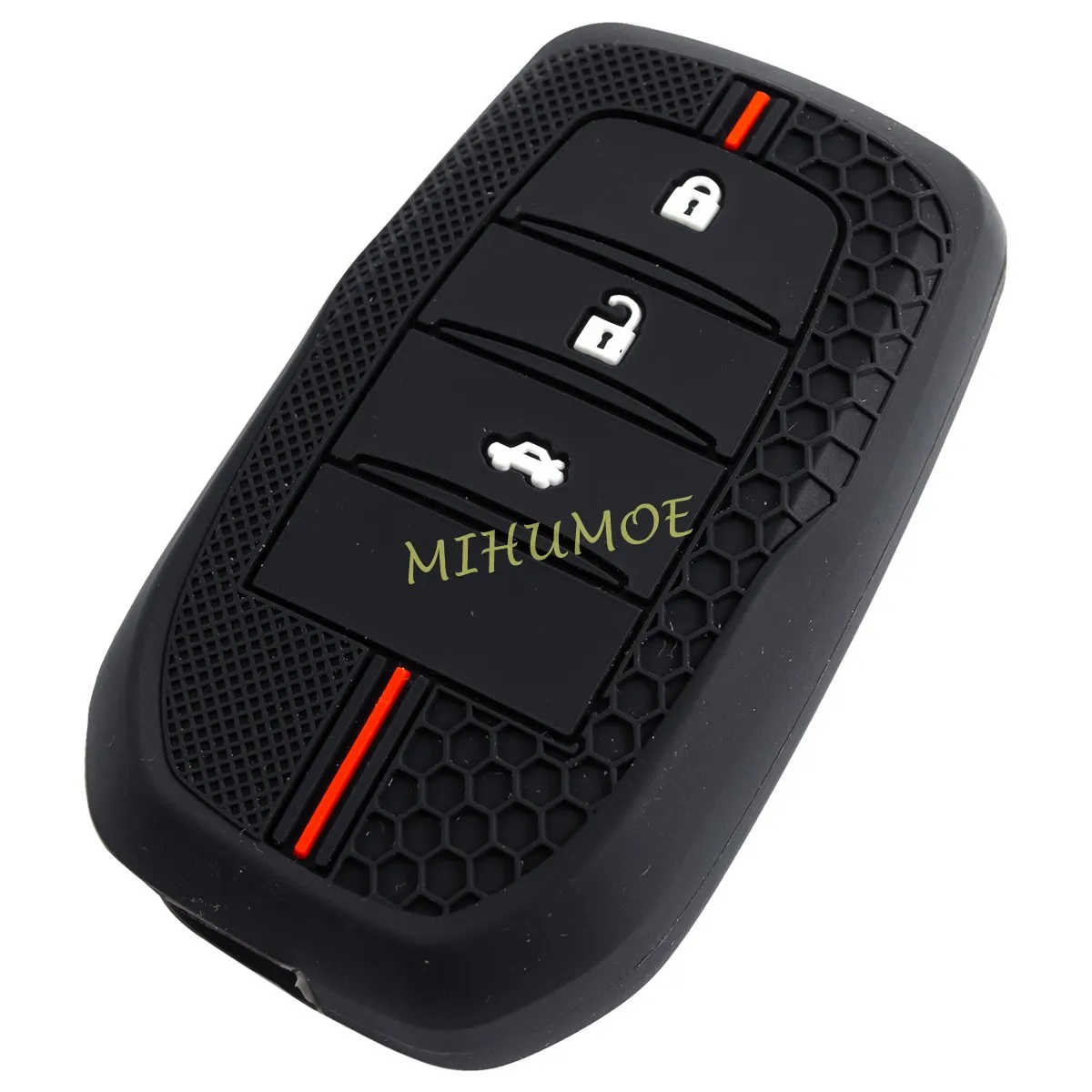 Silikon Auto Schlüssel Fall Abdeckung Schlüsselbund Für Toyota Corolla Cross Harrier Fortuner Yaris Cross Land Cruiser LC200/LC300 2021-2025