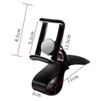 360 Rotatable Car Phone Holder Universal Cell Phone Stands Car Rack Dashboard Support for Auto Grip Mobile Phone Fixed Bracket 6