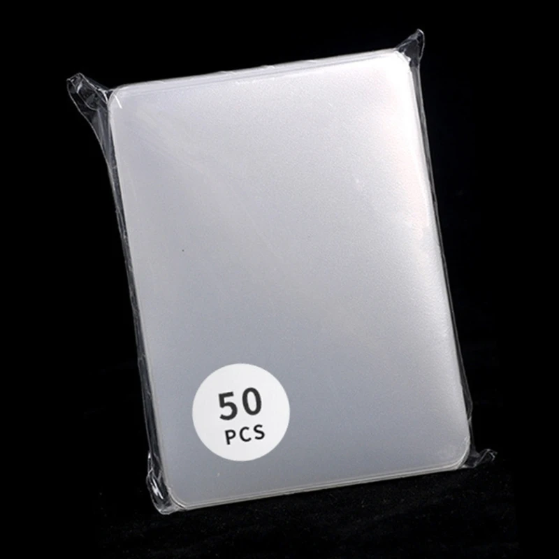

50 шт., матовые прозрачные рукава для карт, защита для торговых карт, щит Таро, защитный чехол для карточек для коллекционных