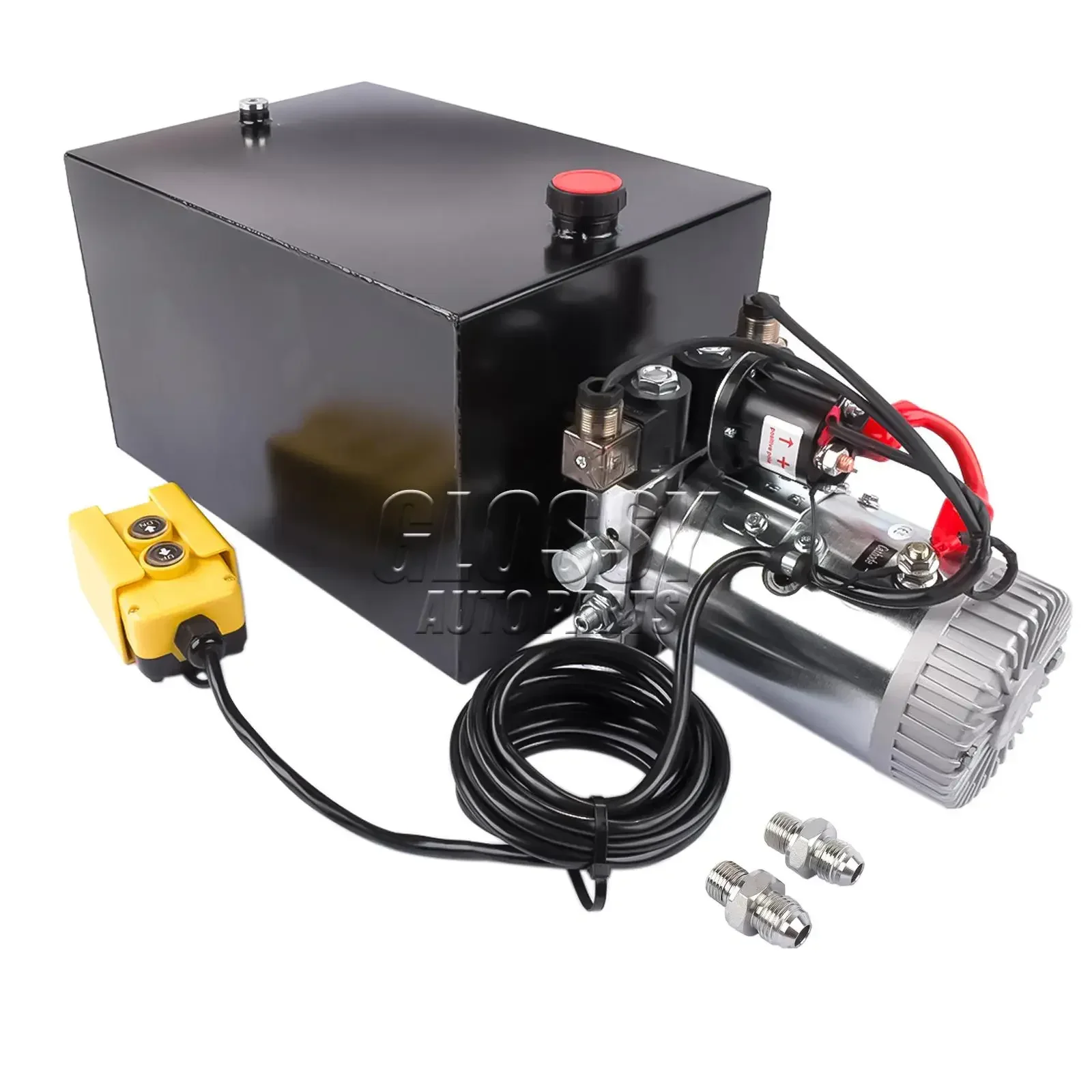 AP03 20 Quart Hydraulic Power Unit 12V DC Double Acting Hydraulic Dump Trailer Pump 3