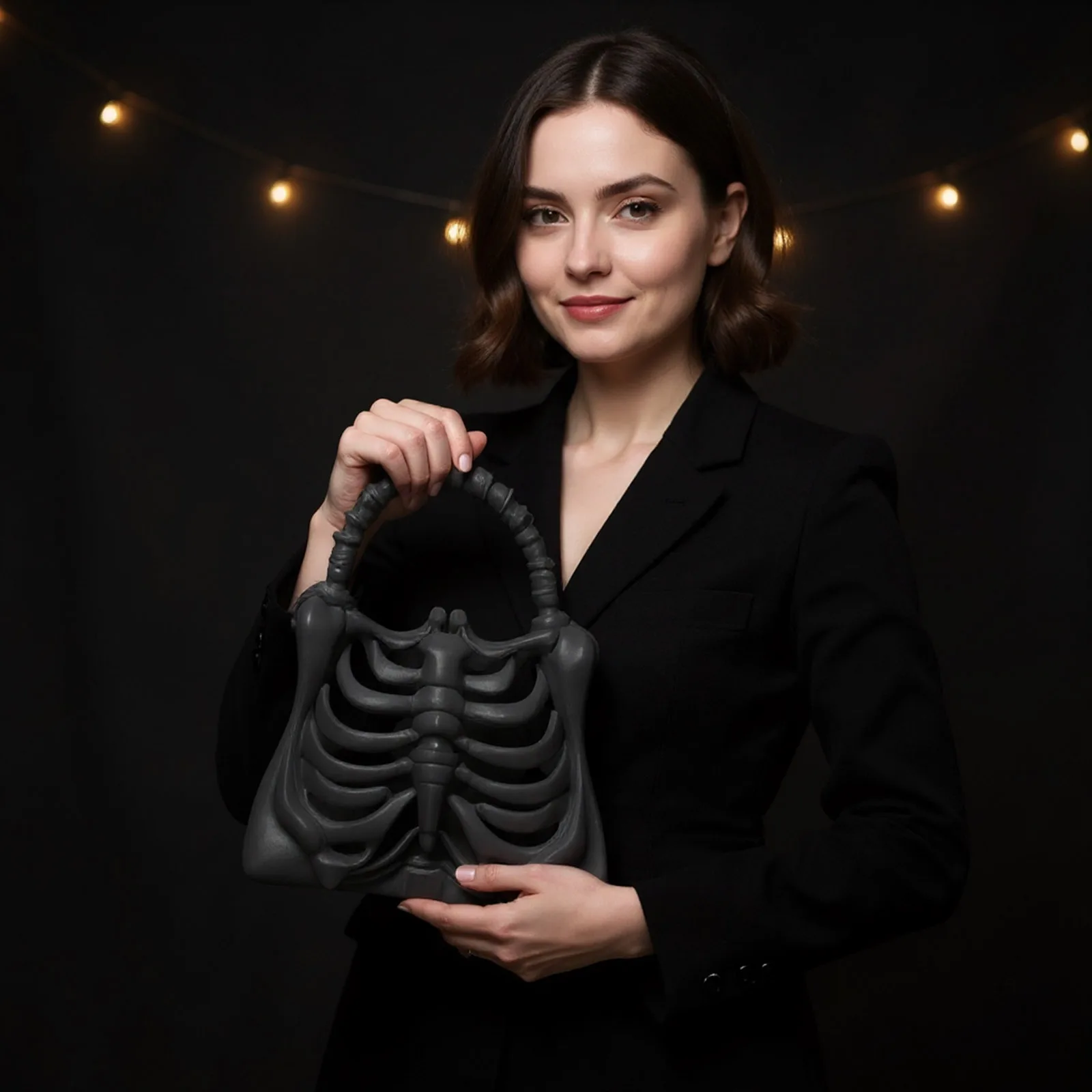 Halloween Skull Bag Novelty Women Girls Punk Hiphop Horror Skeleton Bag Funny Handbag 3d Print Home Costume Party Decoration