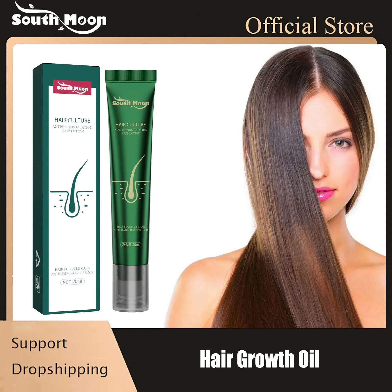 Hair Growth Oil Nourish Serum Prevent Loss Improves Dry Scalp T-reatment Reduce Damage Increase Hairline Hair Care Essential Oil