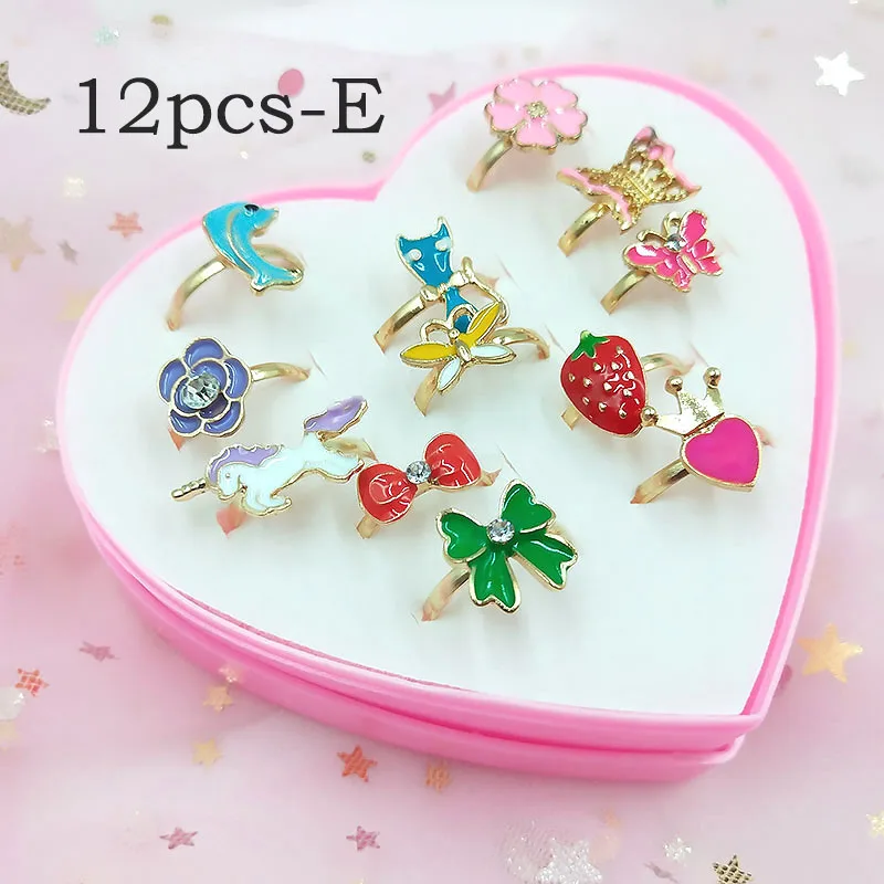 Adjustable Baby Girl Rings 12/36 Pcs