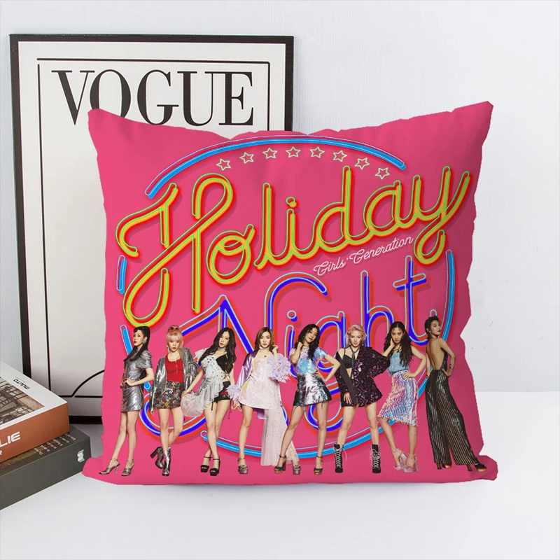

Pilow Cases Girls' Generation Cushions Home Decor Throw Pillow Covers For Bed Pillows Cushion Cover 45*45 Car Decoration Anime