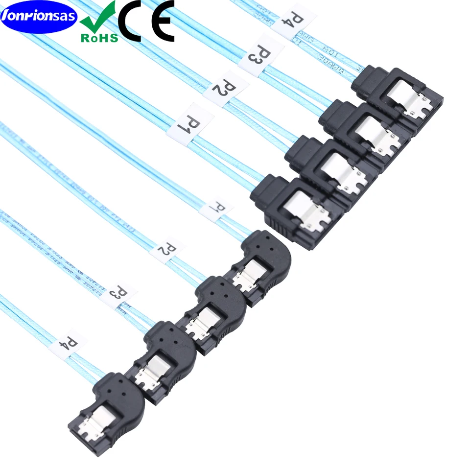 SATA-III コード 4個/セット - 12Gbps - SATA コード ビットコイン コンピュータ サーバー CD DVD パソコン