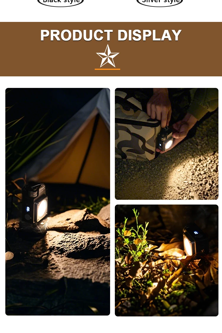 Led Camping Lantern Portable Waterproof With Infinite Dimming_voghion.com