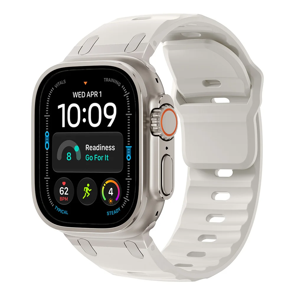 Sport Silicone Strap with Stainless Steel Clasp