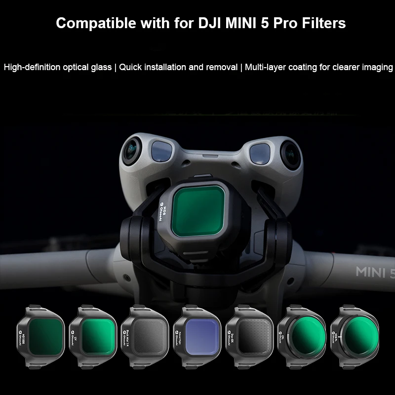 Filtres pour drone DJI Mini 3 Pro/4 Pro - Lot UV ND PL