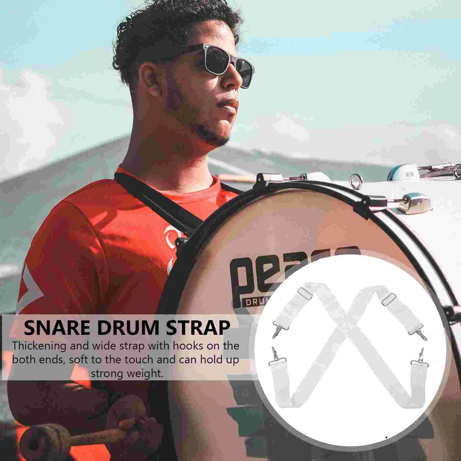Drum Sling Strap Belt Adjustable Percussion Instrument Bass Drum Shoulder Belt Marching Strap Marching Bass