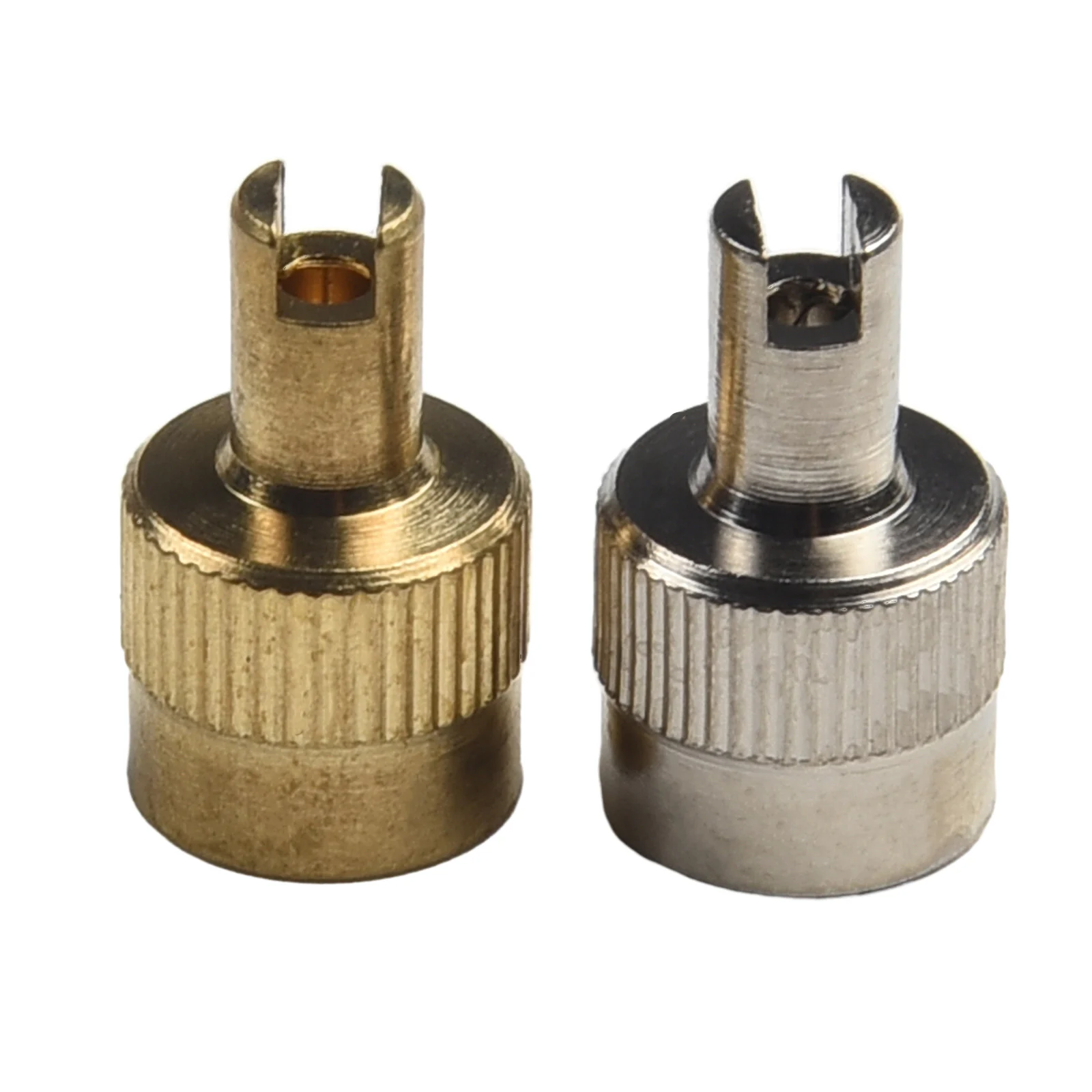 

8x Copper Car Wheel Cap Valve Stem Cap Tyre Tire Covers With Key Valve Extractor Wheel Tyre Stem Air Valve Covers