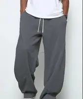 Pantalon de jogging de sport lourd et respirant pour hommes, taille élastique avec cordon de serrage, ample, droit, décontracté, épais, pull pour hommes 2