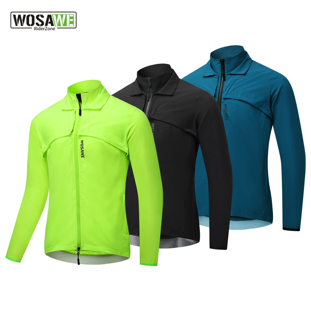 MTB Bicycle Jacket Water-repellent Cycling Windbreaker Adjustable Sleeveless Vest Breathable Wind Coat