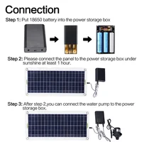 Panneau solaire 500W 800L/H 12V, sans batterie, moteur de pompe submersible ultra silencieux, fontaine pour bassin à poissons, décoration de jardin, système hors réseau 6