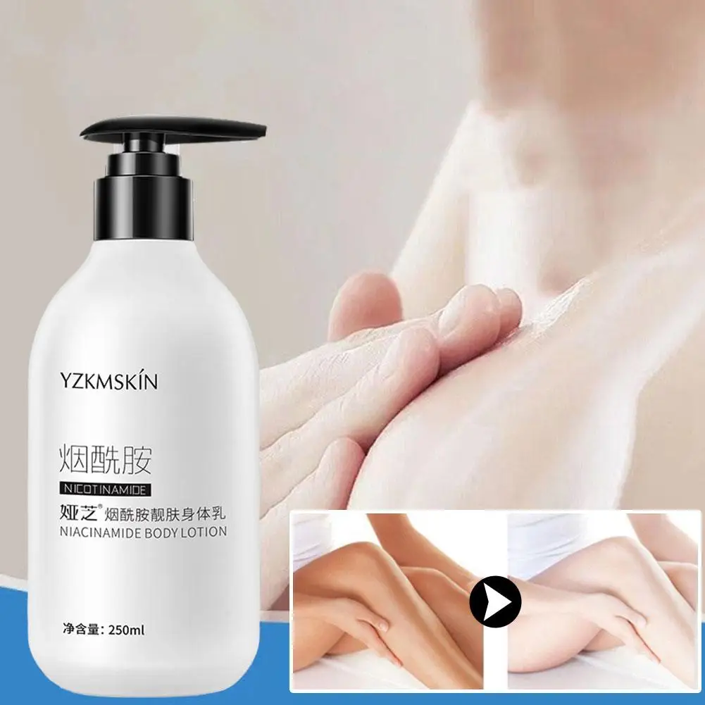 

Niacinamide Whitening Body Lotion Skin Care Healthy Replenishing 250ml Firming Milk Water Body Lotion White Milk Lightening Z2K0