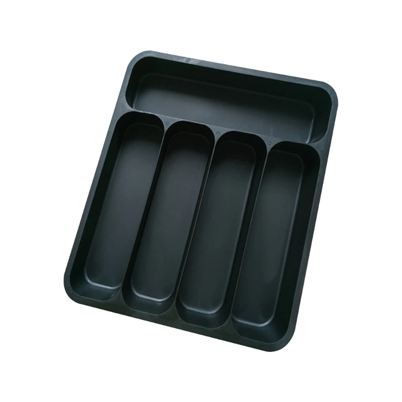 Plastic Cutlery Storage Tray Ecofriendly PP Tray Kitchen Drawer Spoon Knife Fork Separation Tableware Box