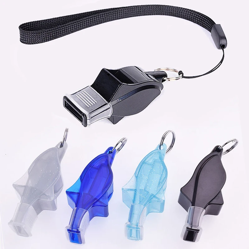 High quality Sports Like Big Sound Whistle Seedless Plastic Whistle Professional Outdoor Sport Soccer Basketball Referee Whistle 1 pc new plastic pealess finger grip sports referee whistle